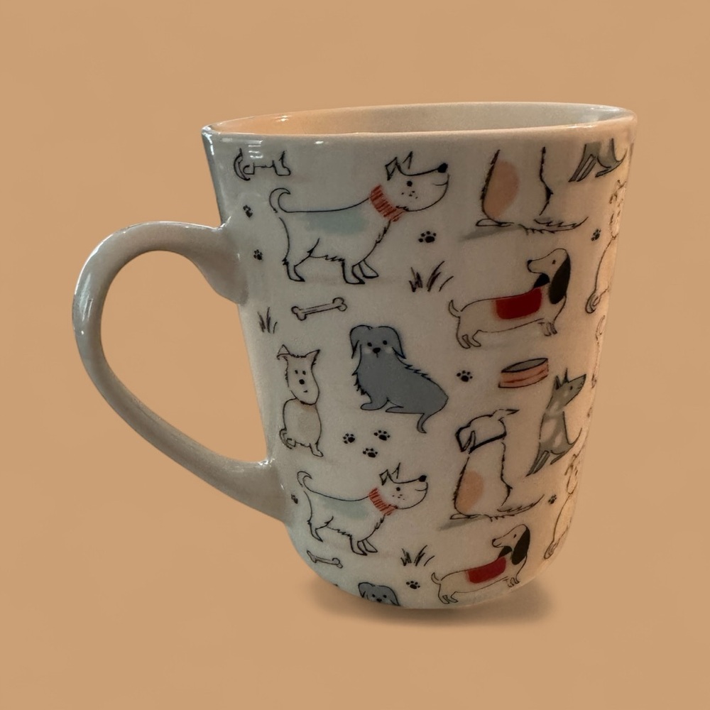 Adorable Dog Pattern Ceramic Mug - Picture 3 of 5